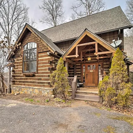 Luxury Cabin Rental In Franklin With Private Hot Tub Exterior photo